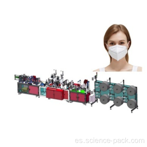 Máquina automática para fabricar máscaras KN95 no tejidas